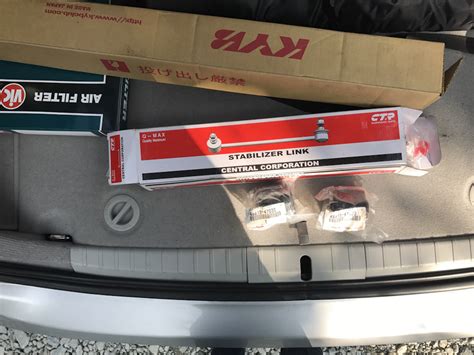 Установка стоек KYB NEW SR Special, замена линок и втулок стабилизатора ...