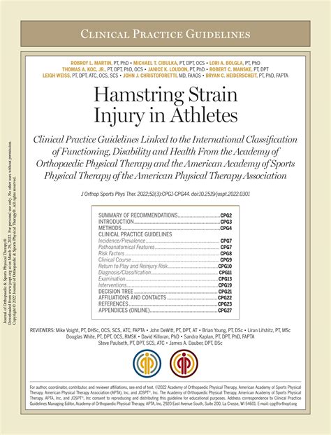 SOLUTION: Hamstring strain injury in athletes - Studypool