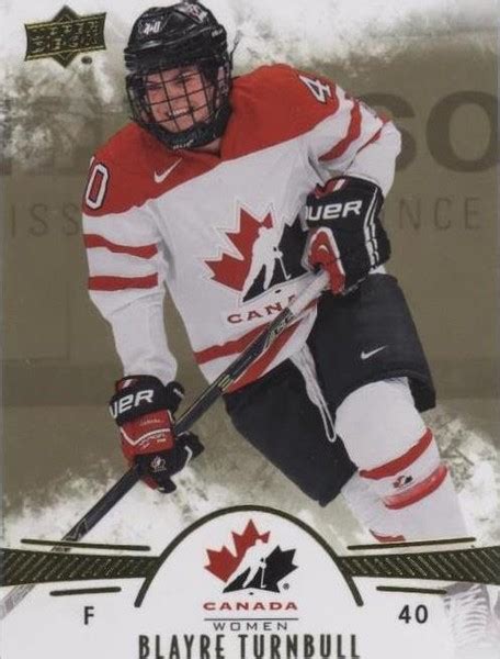 2016 Upper Deck Team Canada Juniors - Women's Team Gold #15 Blayre Turnbull, Blayre Turnbull (RC