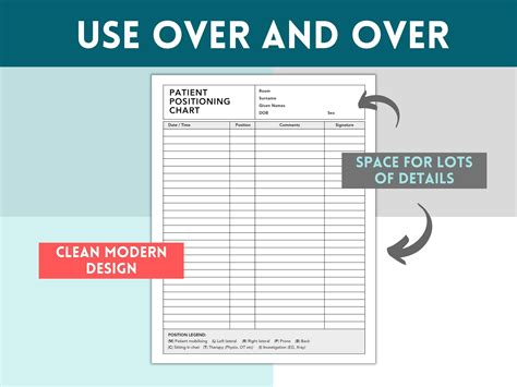 Patient Positioning And Turn Chart Patient Repositioning Chart
