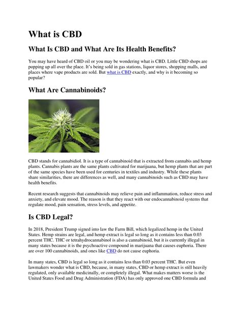 Ppt What Is Cbd Powerpoint Presentation Free Download Id9854908