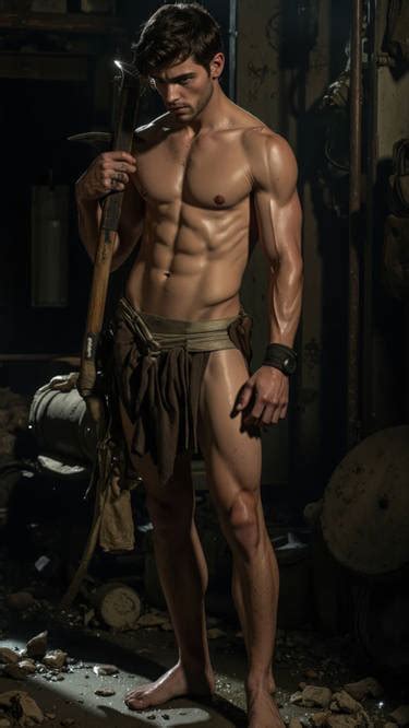 Handsome slave at work by CharmingGID on DeviantArt