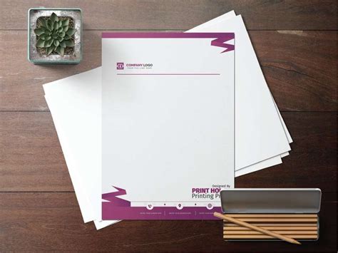 normal paper letterhead print house printing press