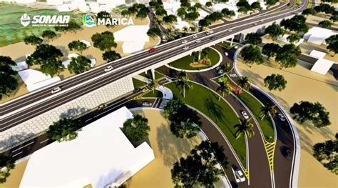 Somar divulga o projeto do novo viaduto que será construído em Maricá