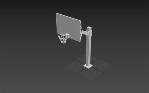 Basketball Hoop Gest Low Poly 3D Model