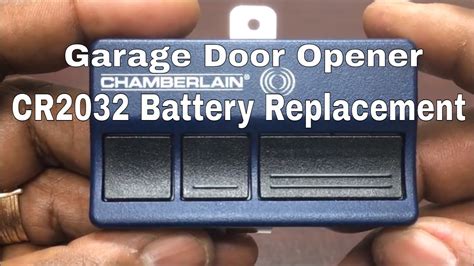 How To Change The Battery In Your Chamberlain Garage Door CR2032