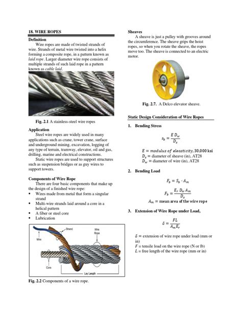 wire ropes  wire civil engineering