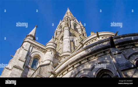 The Tall Spire Of An Anglican Church In Cork Ireland Neo Gothic