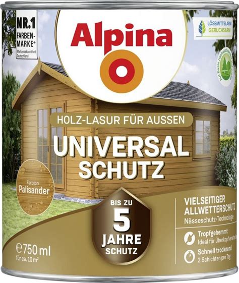 Alpina Holzschutzlasur Alpina Holzlasur Universal-Schutz0,75L palisander
