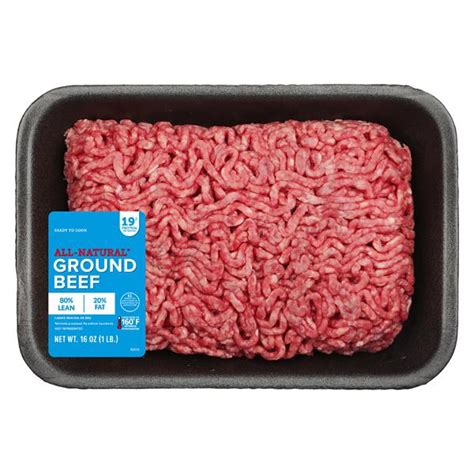 natural ground beef  lean  fat products lowes foods