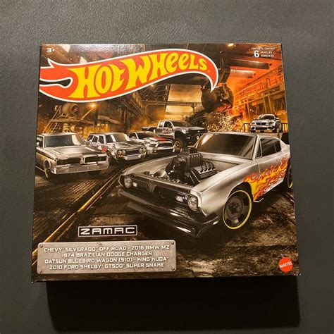 Hot Wheels Zamac 6 Pack Offroad Chevy Silverado BMW M2 Brazilian Dodge Charger Datsun Wagon 510
