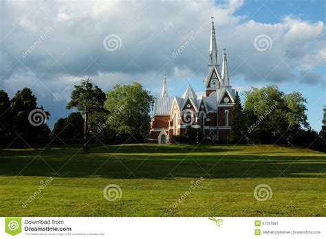 Lutheran Church Of Neo Gothic Architecture Stock Image Image Of