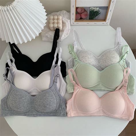 Cotton Sexy Youth Girl Bra Seamleass Wireless Women Lingerie Adjustable Thin Cup Push Up Bra