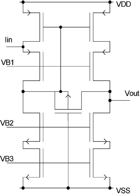 Current-mode transimpedance amplifier circuit. | Download Scientific ...