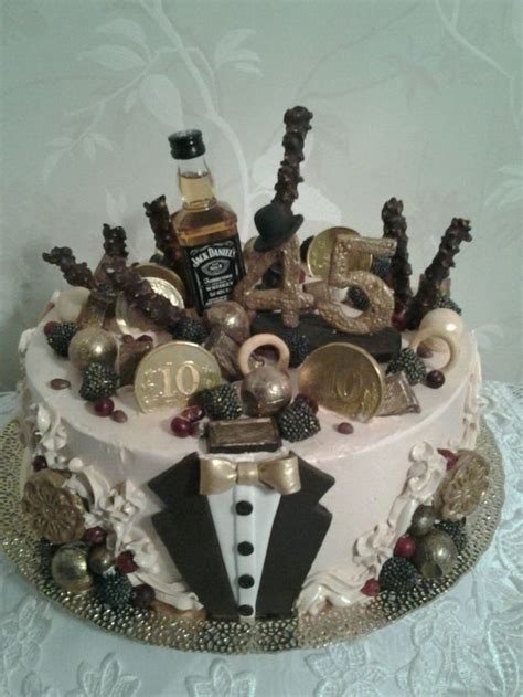 торт мужчине на 45-летие | Desserts, Cake, Birthday cake