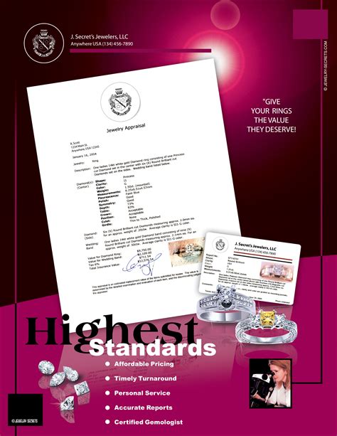 JEWELRY APPRAISAL SAMPLE ADVERTISEMENT – Jewelry Secrets