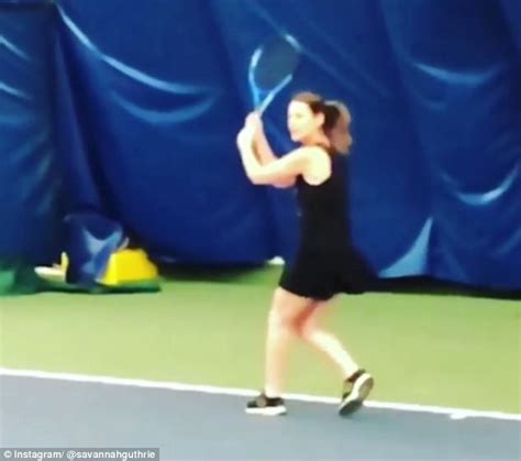 Savannah Guthrie Shows Off Her Tennis Skills On Instagram Daily Mail