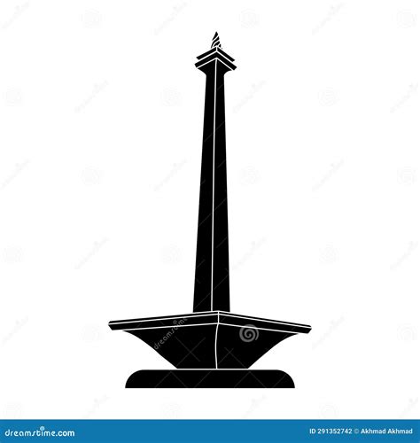 Monas Monument Icon Stock Illustration Illustration Of National