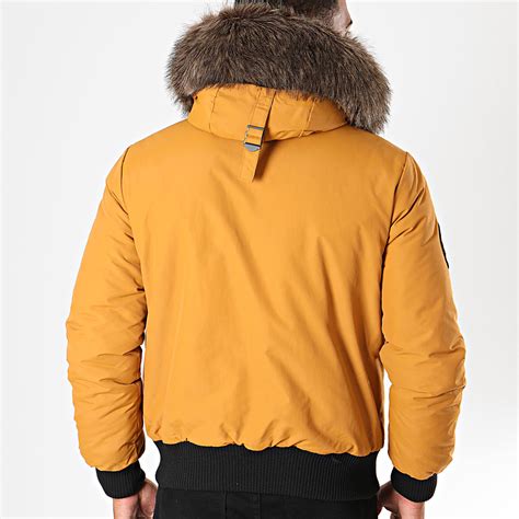 Superdry Blouson Fourrure Everest M5000039a Jaune Moutarde