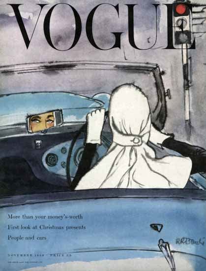 Rene R Bouche Vogue Cover 1953 11 Copyright Sex Appeal Mad Men Art Vintage Ad Art Collection