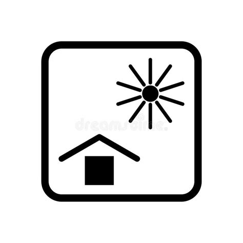 Keep Away From Heat Or Sunlight Vector Illustration Of Symbol On Pack