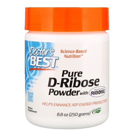 Doctor's Best, Pure D-Ribose Powder with Bioenergy Ribose, 8.8 oz (250 ...