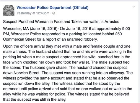Urban Renewal Sex Offender Punches Woman In Face Robs Her On Worcester Common Turtleboy