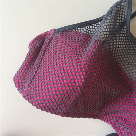 The Bikini Lab Swim Bikini Lab Neon Pink Grey Bikini Poshmark