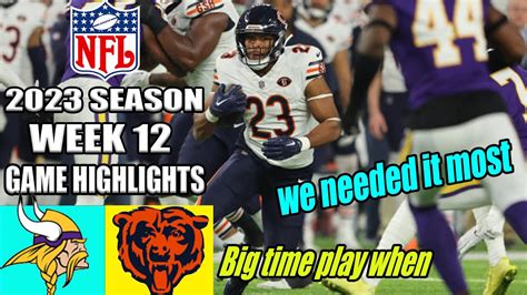 Minnesota Vikings Vs Chicago Bears Full Game 2nd Qtr Week 12 11 27 23 Nfl Highlights 2023