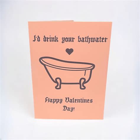 Saltburn Inspired Valentines Card Jacob Elordi Bath Water Barry