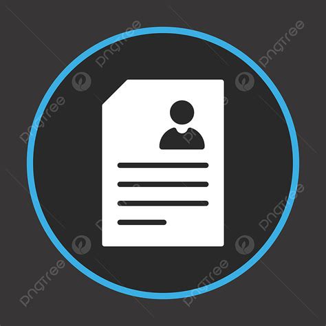 Icono De Curriculum Vitae Para Sus Proyectos Y Sitios Web De Diseño PNG