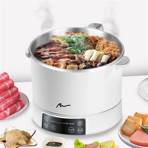 Lasting Premium L Smart Lifting Electric Hot Pot Electric Shabu Shabu W Food Grade Stainless