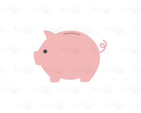 Piggy Bank Clipart Piggybank Clip Art Money Saving Coin Cash - Etsy