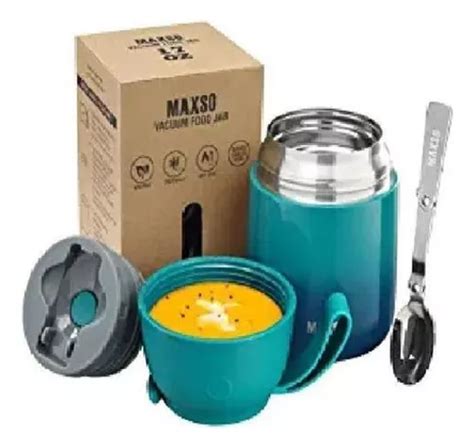 Tarro térmico Maxso para alimentos fríos y calientes 500 ml MercadoLibre