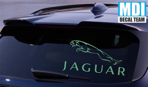 Jaguar Decal Emblem Logo Windshield Vinyl Sticker Graphic Xj Etsy