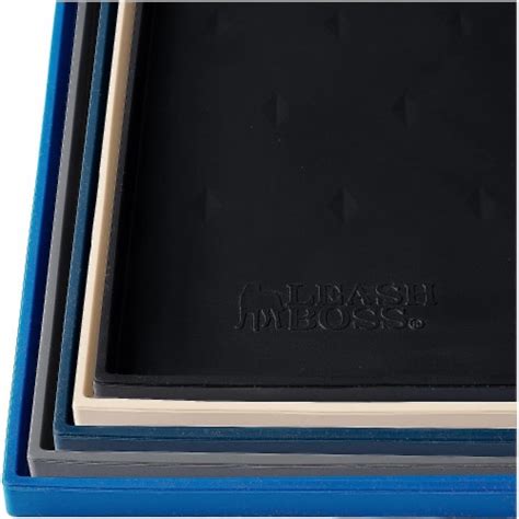 Leashboss Splash Mat Dog Food Silicone Tray With Tall Lip Black Ml