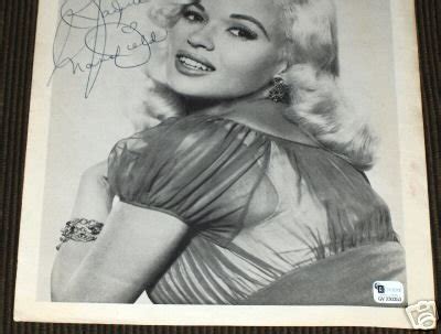 Jane Jayne Mansfield Sex Symbol Signed Global Coa