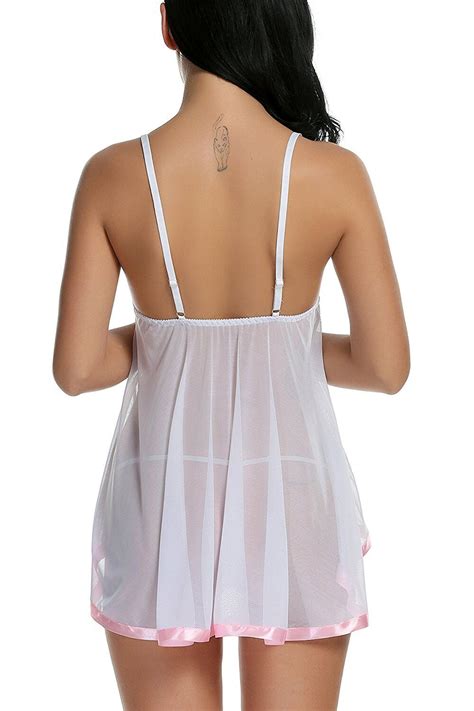 Plus Size Sexy Lingerie Women S Lace Babydoll Sleepwear Chemise Underwear Outfit Ebay