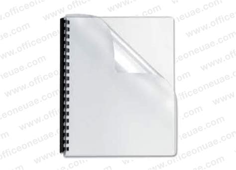 Deluxe A Pvc Binding Cover Microns Pack Clear