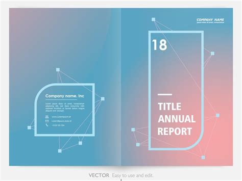 Premium Vector Cover Design Annual Report Flyer Brochure