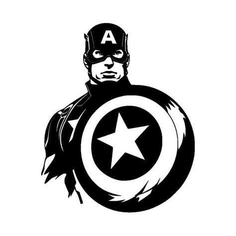 Free Captain America Vector 5 Svg K40 Laser Cutter
