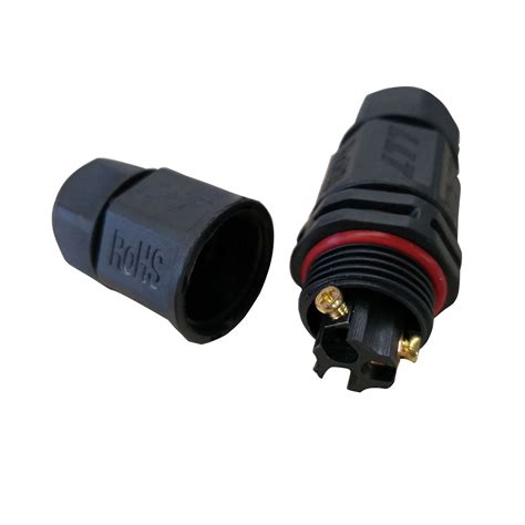 Ce Rohs Tuv Saa Ip Rubber Ac Dc Pin Waterproof Connector For Led