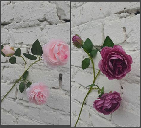 Ветка пионовидной розы, 70 см. в интернет-магазине на Ярмарке Мастеров ...