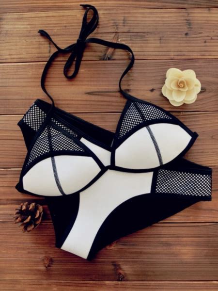 Aliexpress Woman Swimwear Neoprene Bikini Woman New Summer Sexy Swimsuit Bath