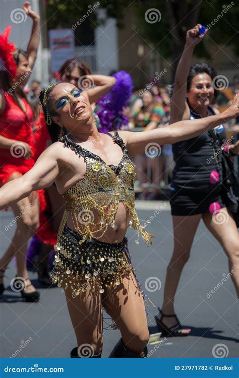 San Francisco Gay Pride Parade Editorial Photography Image Of Makeup Colorful