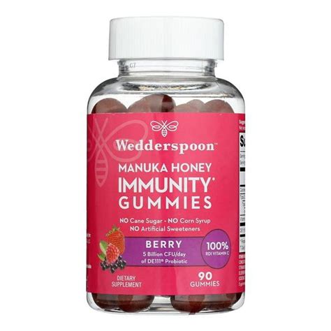 Wedderspoon Manuka Honey Immunity Gummy Berry Sweet Count