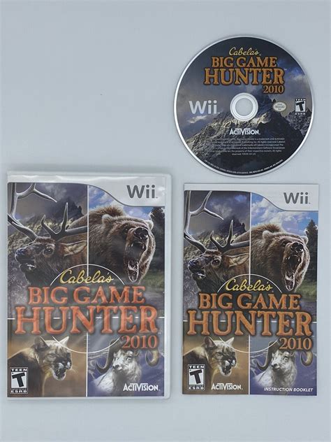 Cabelas Big Game Hunter 2010 Nintendo Wii 2009 47875759299 Ebay