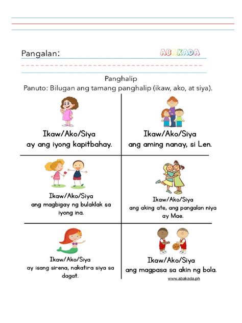 Filipino Worksheets | PDF