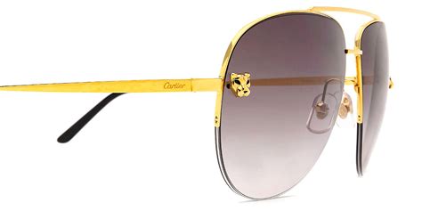 Cartier™ Ct0065s 001 60 Gold Sunglasses