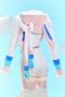 Sylveon Derivative Sexy Fluffy Hooded Bodysuit Halloween Deep V Kawaii One Piece Lingerie